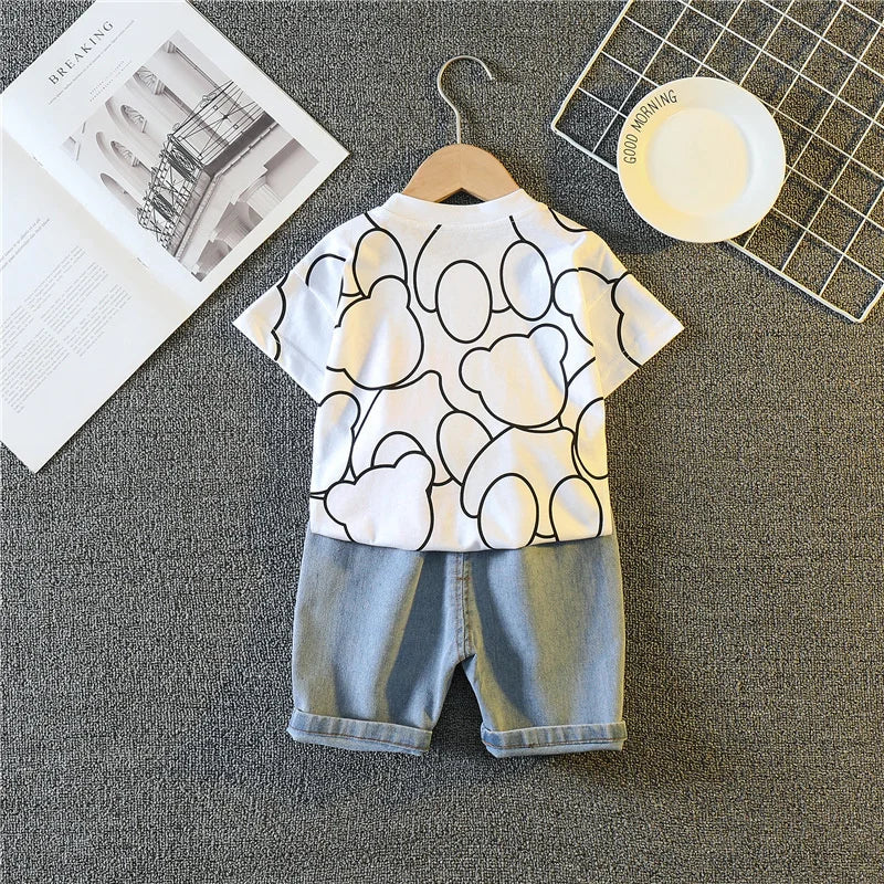 T-shirt short pour bébé - Costume pour tout-petits Survêtements pour enfants