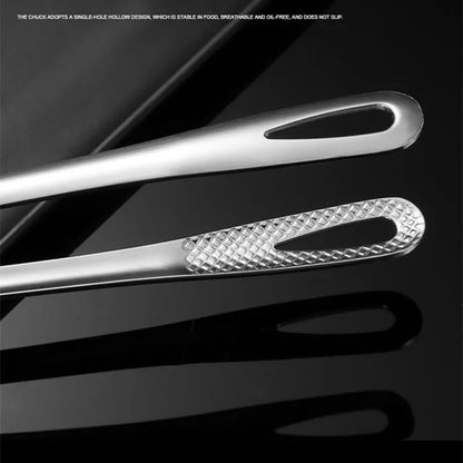 Long Handle Non-Slip Stainless Steel BBQ Tongs