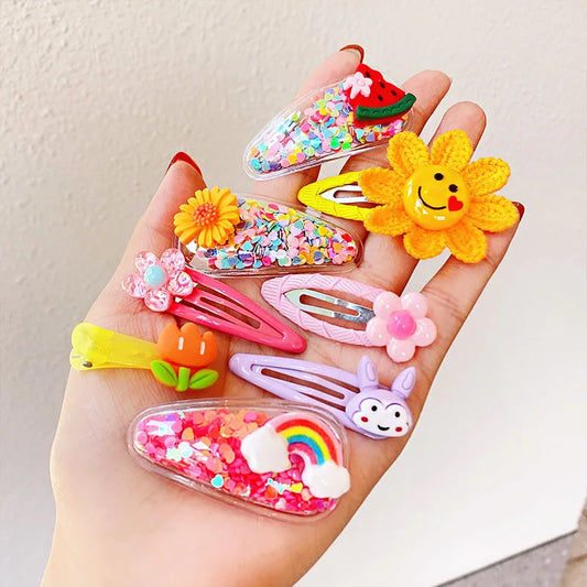 Mädchen Cartoon Blume Haarspangen Haarnadeln