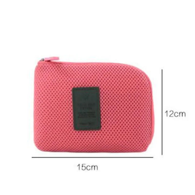 Portable Travel Cable Organizer Bag