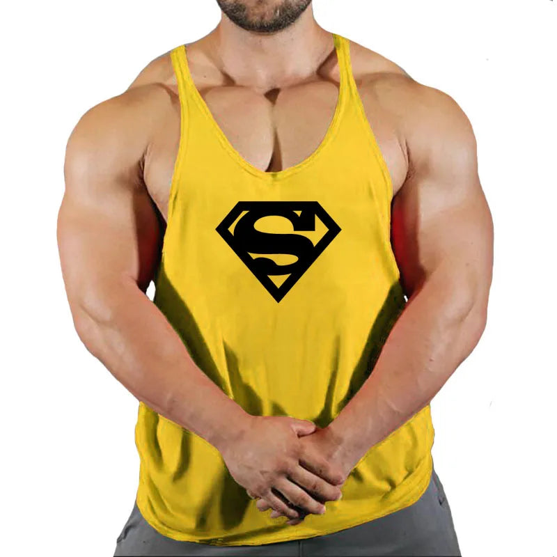 Ärmelloses Gym Stringer-Tanktop für Herren