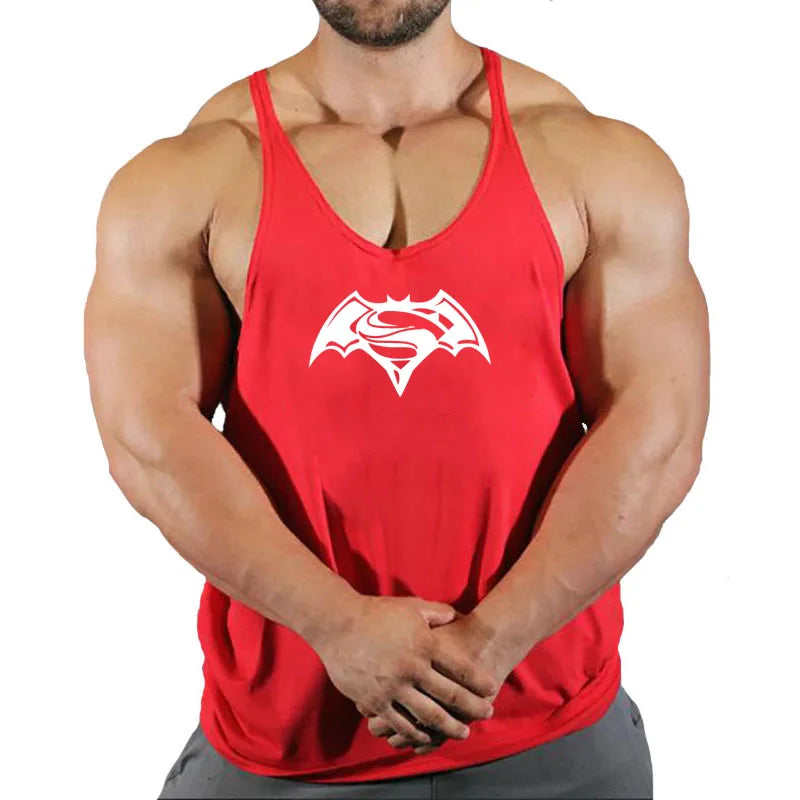 Ärmelloses Gym Stringer-Tanktop für Herren