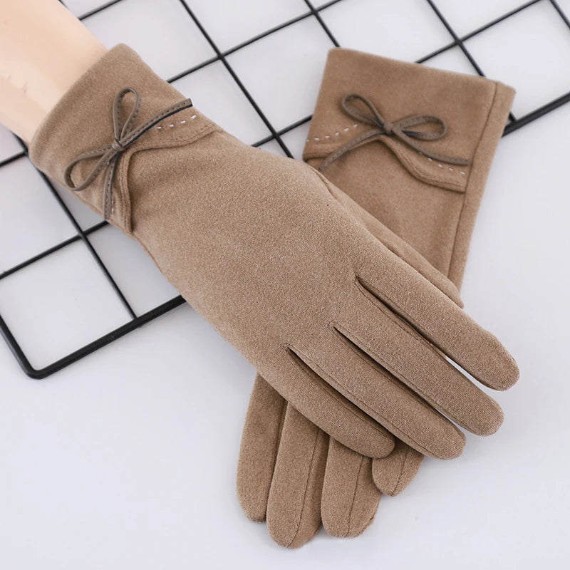 Bowknot Touch Screen Cycling Gloves