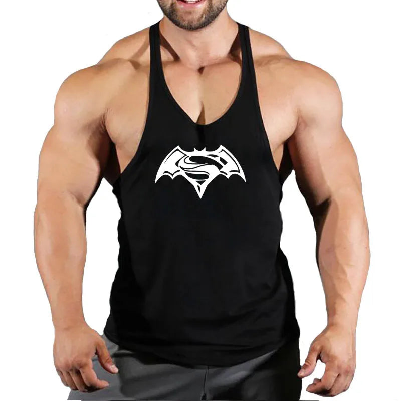 Ärmelloses Gym Stringer-Tanktop für Herren