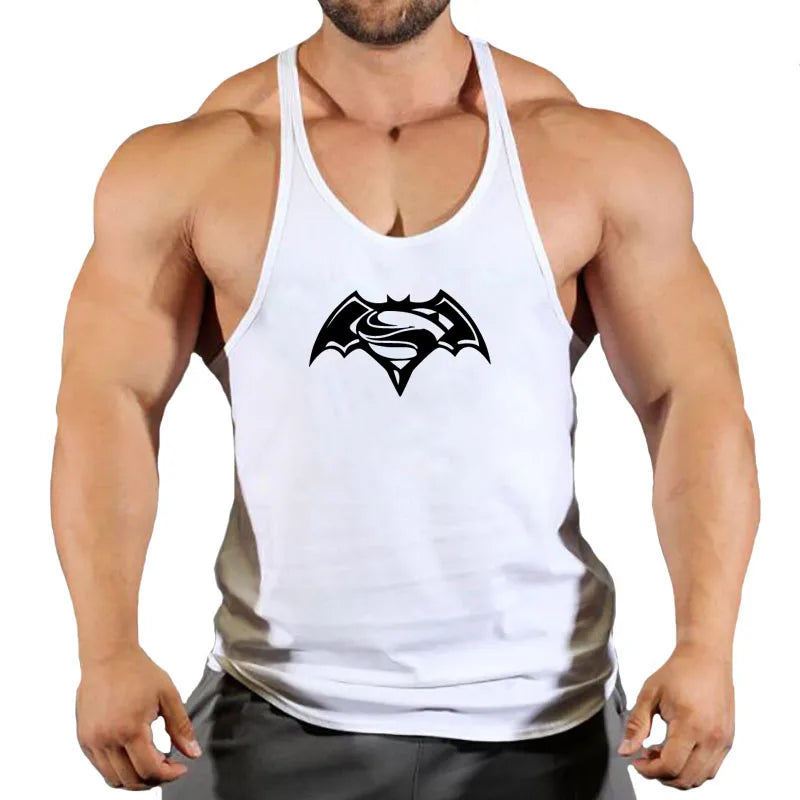 Ärmelloses Gym Stringer-Tanktop für Herren