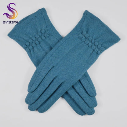 Hot Pink Touch Screen Wool Gloves