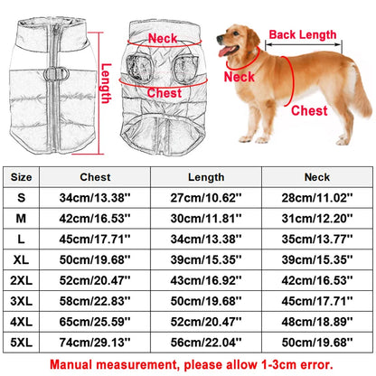 Manteaux de ski chauds imperméables pour animaux de compagnie