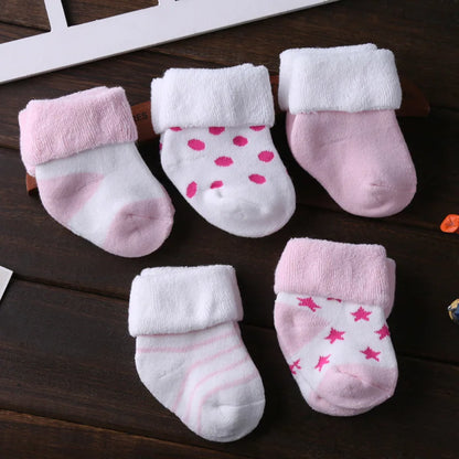 Chaussettes en coton doux pour nouveau-né