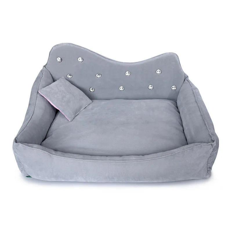 Ensemble de lit pour animaux de compagnie en strass