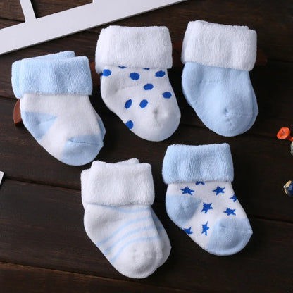 Chaussettes en coton doux pour nouveau-né