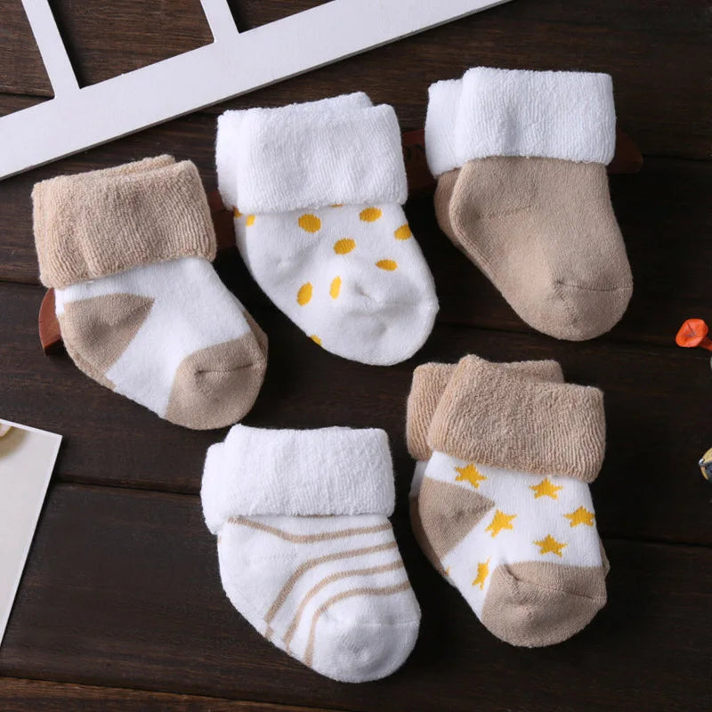 Chaussettes en coton doux pour nouveau-né