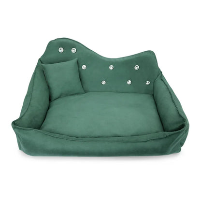 Ensemble de lit pour animaux de compagnie en strass