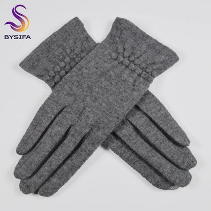 Hot Pink Touch Screen Wool Gloves