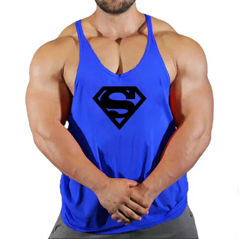 Ärmelloses Gym Stringer-Tanktop für Herren