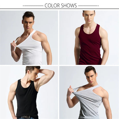 Slim-Fit-Tanktop aus Baumwolle für Herren