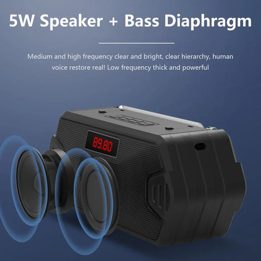 Portable Bluetooth Speaker with FM Radio