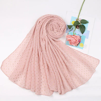 Women's Shimmer Muslim Glitter Ombre Hijab Scarf