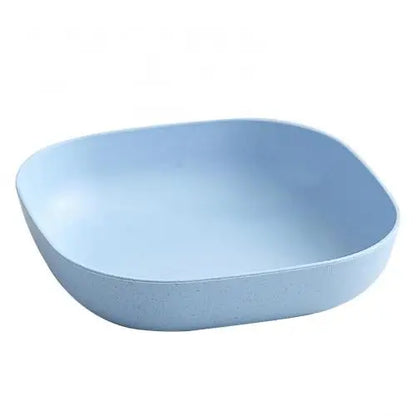 Durable Wheat Straw Oval Fish Plate