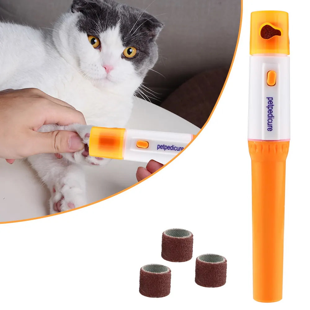 Broyeur et coupe-ongles électriques pour animaux de compagnie