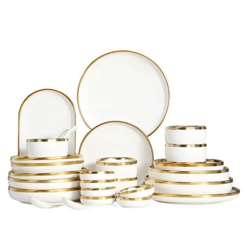 white dinnerware set