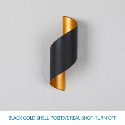 Appliques murales LED nordiques étanches à design spiralé