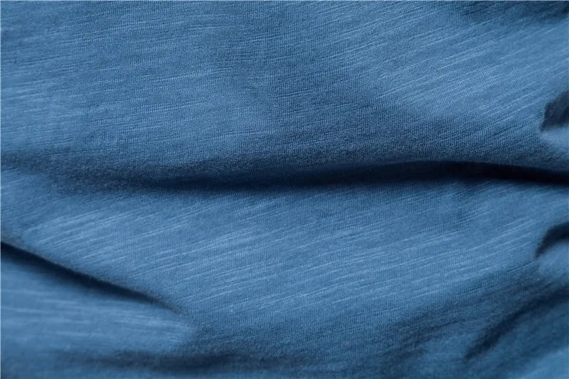 T-shirts à manches courtes et col en V pour homme en coton