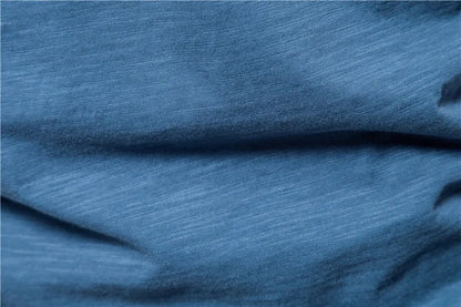 T-shirts à manches courtes et col en V pour homme en coton