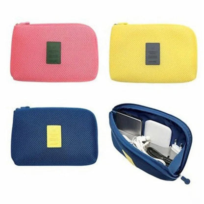 Portable Travel Cable Organizer Bag