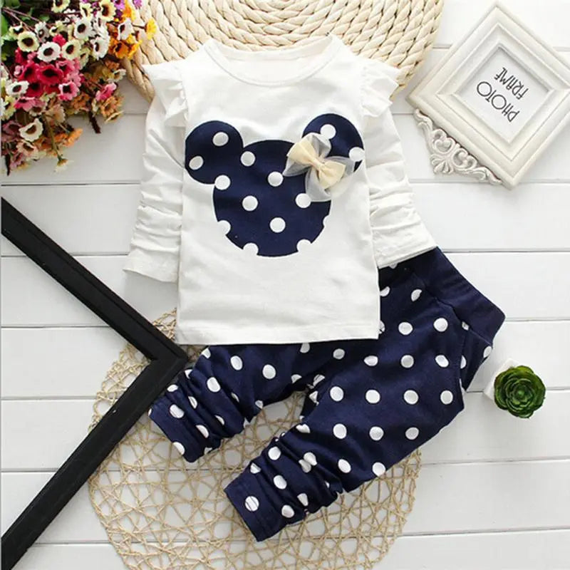 Girls Clothes Set - Newborn Baby Cotton Suit