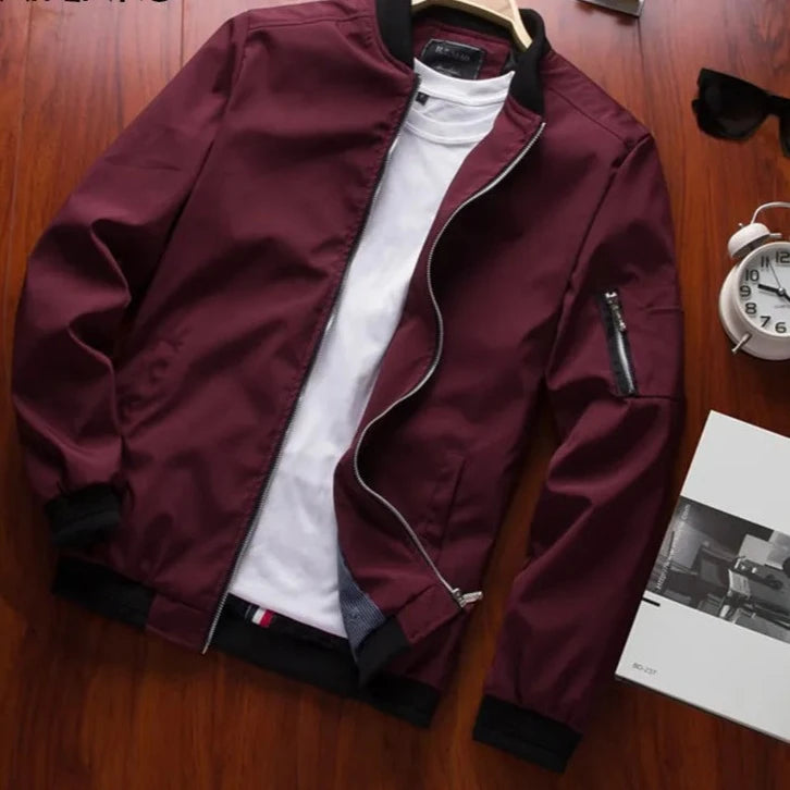 Men's Winter Jackets - Men's Fashion Bomber Windbreaker Jacket