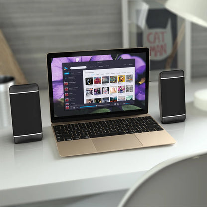 Haut-parleurs stéréo de bureau alimentés par USB 