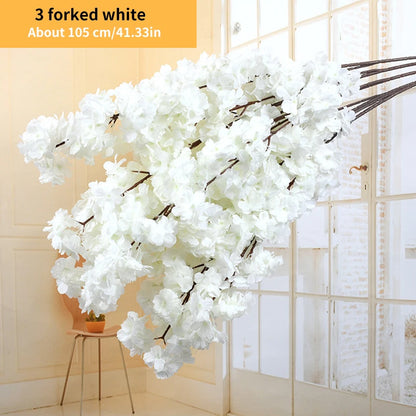 Cerisier artificiel en soie, accessoire de mariage, décoration d'intérieur 