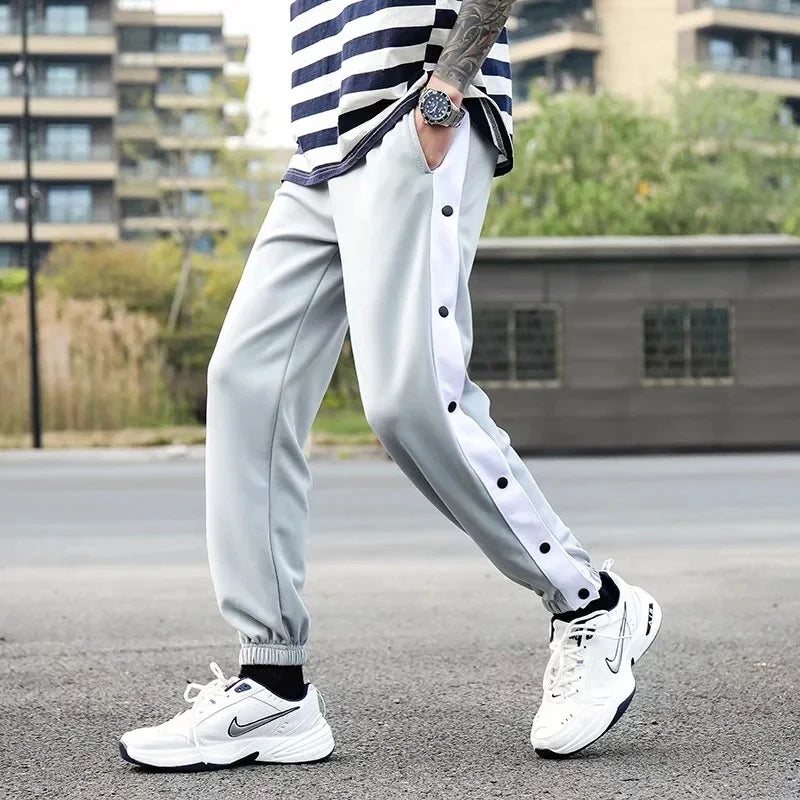 Men's Basketball Training Loose Open Leg Pants Trouser