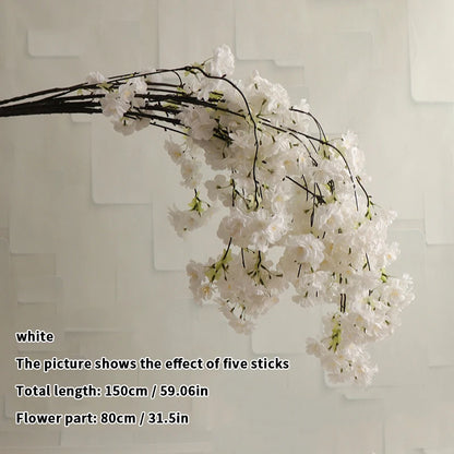 Cerisier artificiel en soie, accessoire de mariage, décoration d'intérieur 