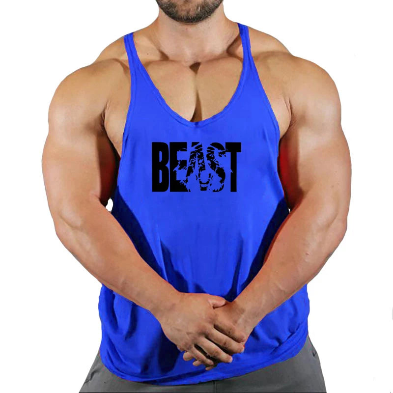 Ärmelloses Gym Stringer-Tanktop für Herren