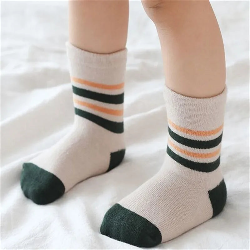 5Pairs Infant Winter Cotton Baby Socks