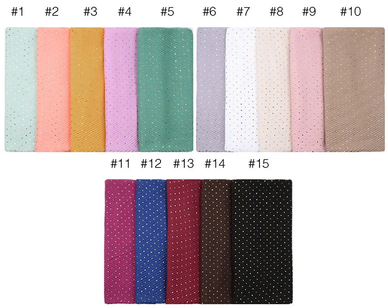 Women's Shimmer Muslim Glitter Ombre Hijab Scarf