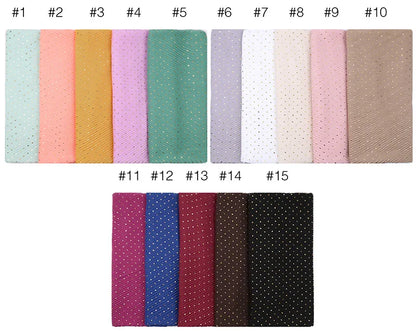 Women's Shimmer Muslim Glitter Ombre Hijab Scarf