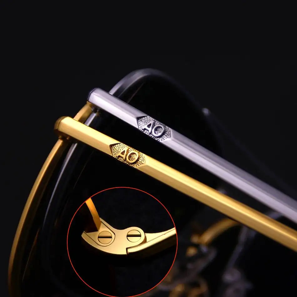 Unisex-Sonnenbrille mit quadratischen polarisierten Glaslinsen