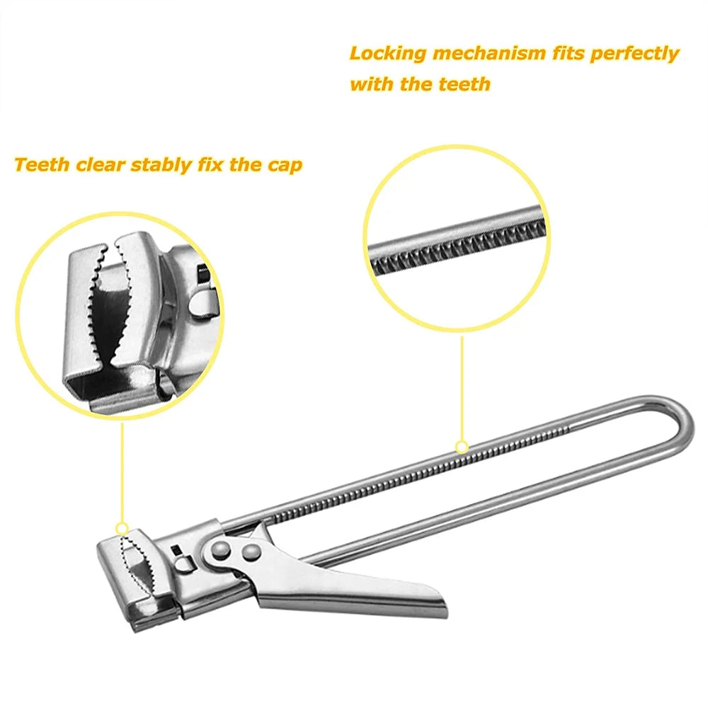 Stainless Steel Multifunctional Gripper Can Opener