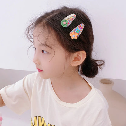 Girls Cartoon Hairpin Set