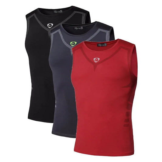 3er-Pack Sport-Lauf- und Fitness-Tanktops für Herren