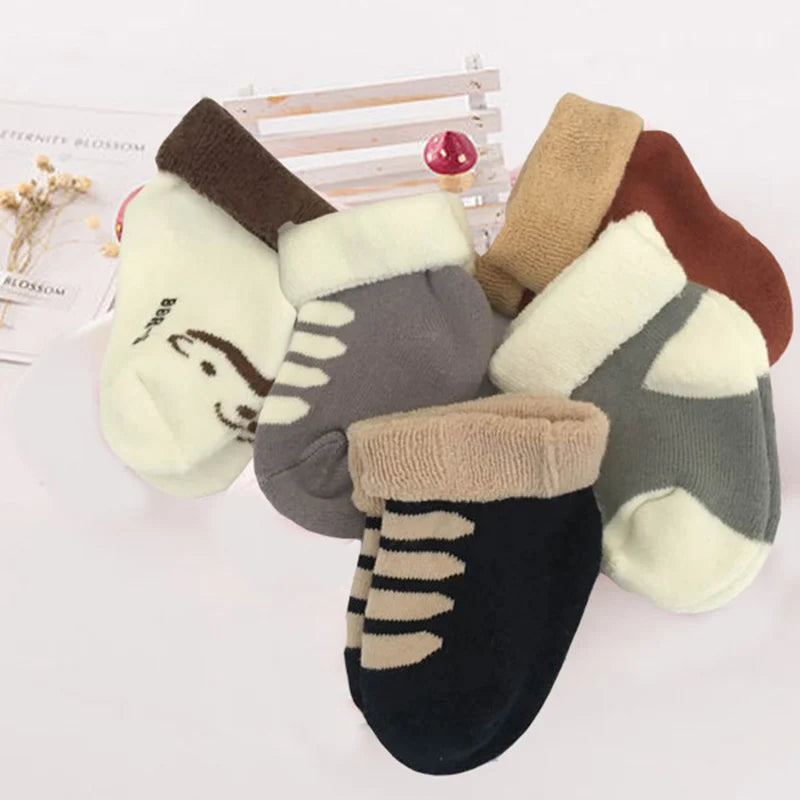 Chaussettes en coton doux pour nouveau-né