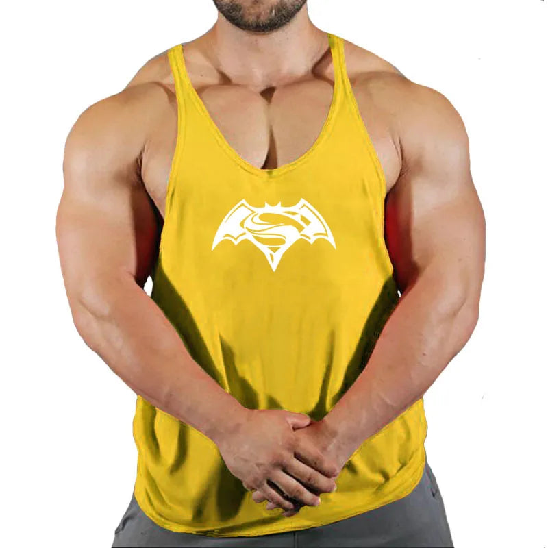 Men's Sleeveless Gym Stringer Tank Top