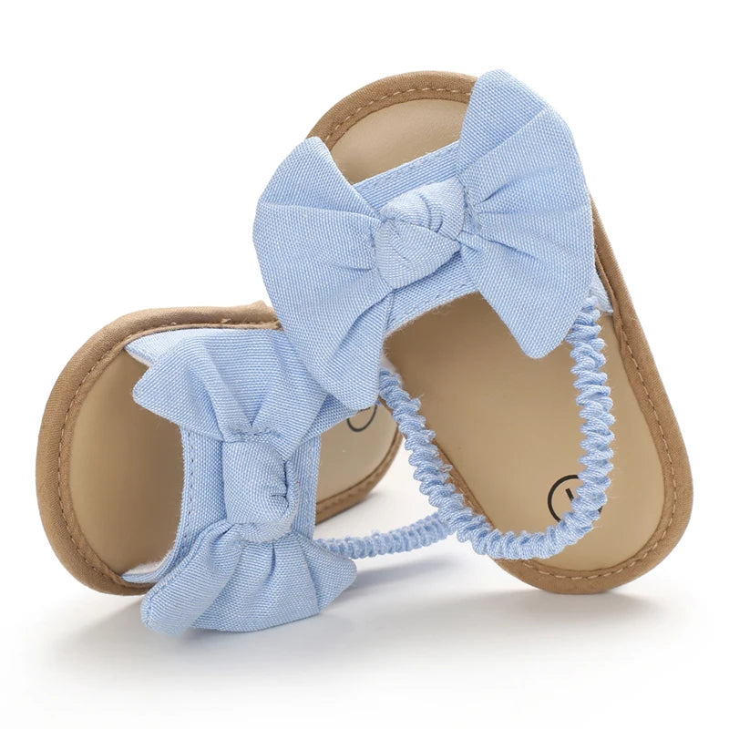 Baby-Mädchen-Sandalen mit weicher Sohle und Blumenmuster