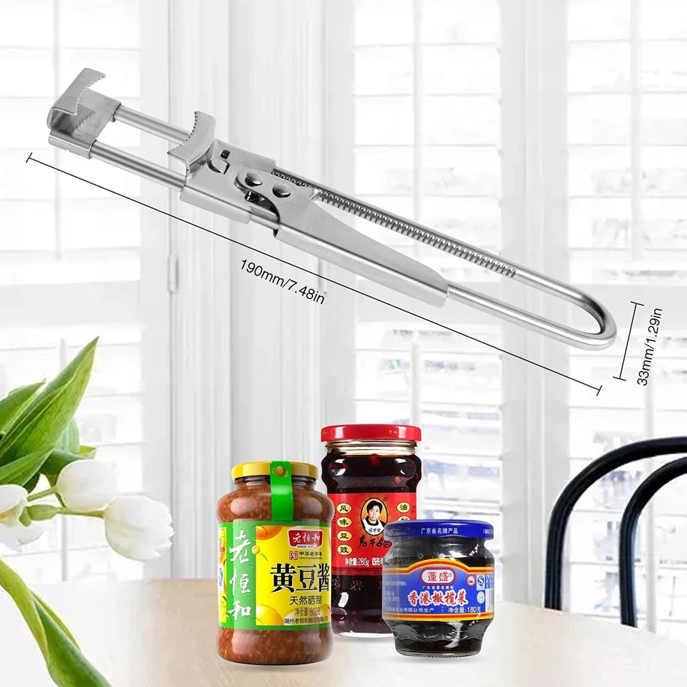 Stainless Steel Multifunctional Gripper Can Opener