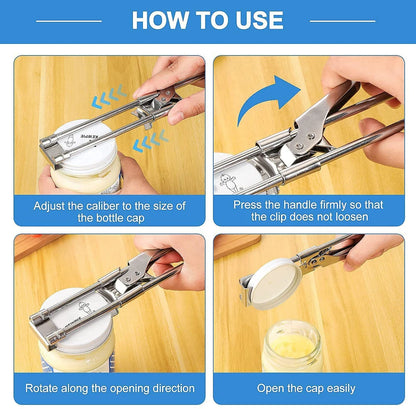 Stainless Steel Multifunctional Gripper Can Opener