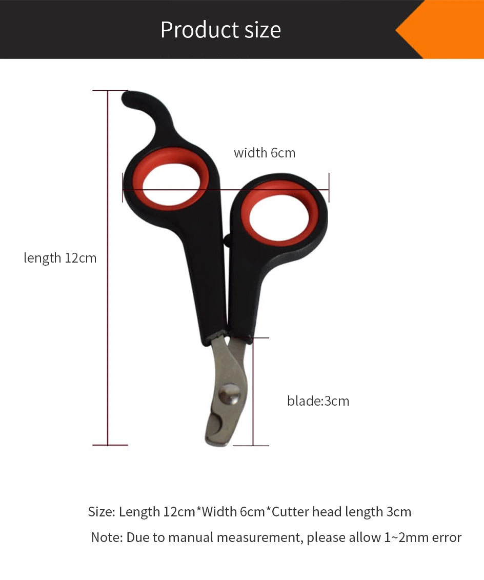 Ciseaux coupe-ongles pour animaux de compagnie pour chats/chiens