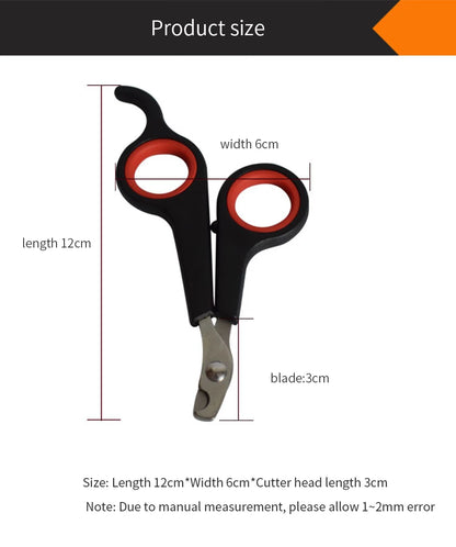 Ciseaux coupe-ongles pour animaux de compagnie pour chats/chiens