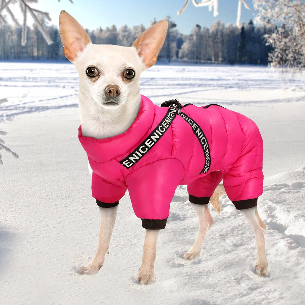 Waterproof Warm Dog Jacket - Pets Jumpsuit